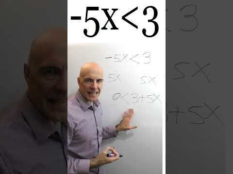 CÓMO RESOLVER RAZONANDO INECUACIÓN CON X NEGATIVA. Matemáticas Básicas