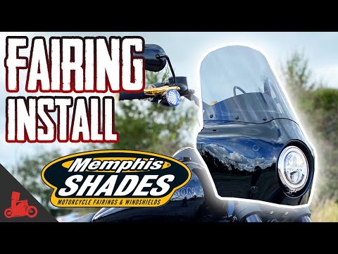 Harley Fairing Install: Memphis Shades Road Warrior!