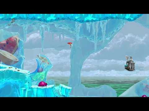 Rayman Legends Playthrough Part 60: [Back To Origins] Gourmand Land - Dashing Through The Snow