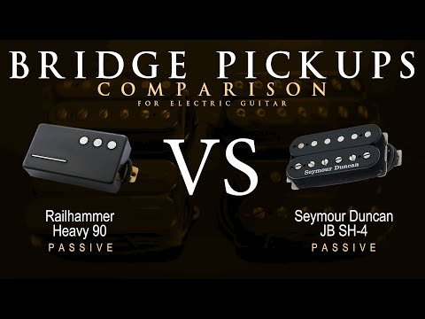 Railhammer HEAVY 90 vs Seymour Duncan JB SH-4 - Bridge Guitar Pickup Comparison Tone Demo