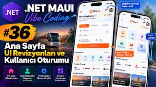 .NET MAUI ile Vibe Coding #36 | Fikirden Mobil Uygulamaya ~ Ana Sayfa UI Revizyo