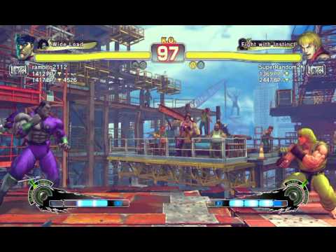 USF4 Online Multiplayer Match - rambito2112 (Bison) vs SuperRandom2k (Ken) - USFIV