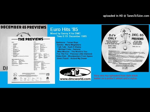Euro Hits 85 (DMC Mix by Sanny X December 1985)