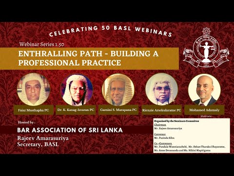 BASL Webinar 1.50 - Enthralling Path - Building a Professional Practice