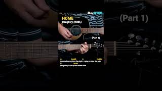 Home - Daughtry (Easy Guitar Chords Tutorial with Lyrics) part 1 SHORTS REELS