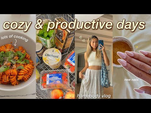 cozy & productive days in my life ✨ lots of cooking, grocery haul, moving updates