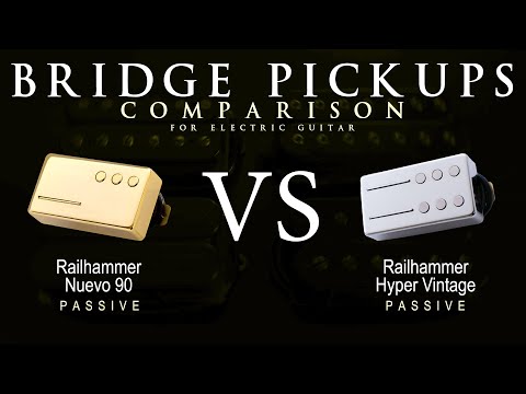 Railhammer NUEVO 90 vs HYPER VINTAGE - Bridge Guitar Pickup Comparison Tone Demo