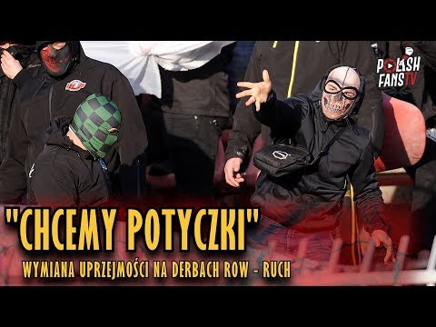 "CHCEMY POTYCZKI" - wymiana uprzejmości na derbach ROW - RUCH [NAPISY] (30.09.2018 r.)