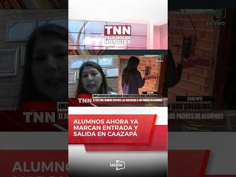 🟩 #Caazapá | Implementan marcador biométrico en dos colegios