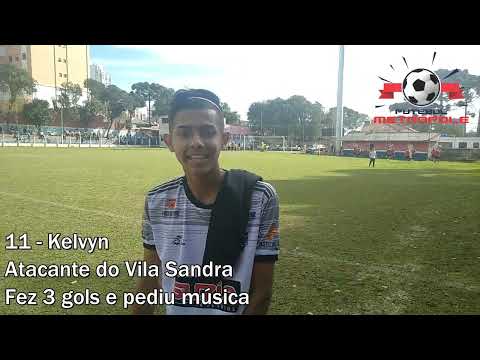 Kelvyn do Vila Sandra faz três gols e pede música no Futebol Metrópole