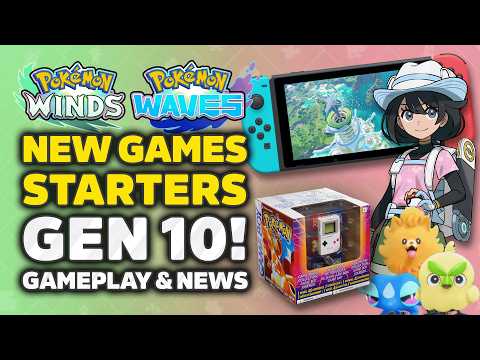 Pokémon Winds & Waves Revealed! New Gameplay, Starters, Gen 10 & Release Date
