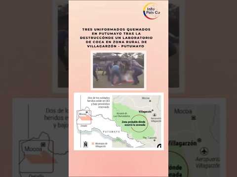 Durante una operación antidrogas en Villagarzón, Putumayo, tres uniformados del Ejército