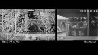 Best Thermal  security night vision infrared surveillance camera HD & LWIR uncooled + NIR HD PTZ