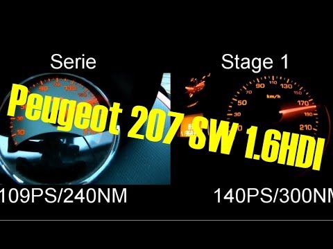 4Ward Performance | Peugeot 207 SW 1.6HDI Chiptuning | Stage 1