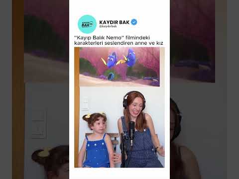 ''Kayıp Balık Nemo'' filmindeki karakterleri seslendiren anne ve kız👀