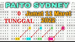 PAITO SYDNEY JUMAT 11 MARET 2022 || PAITO SDY HARI INI || PAITO WARNA SDY || PAITO SDY HARI INI