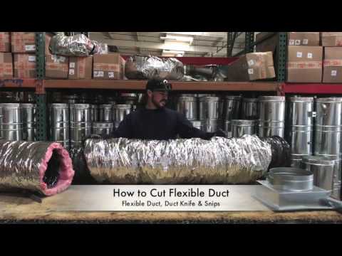 How to cut flexible duct