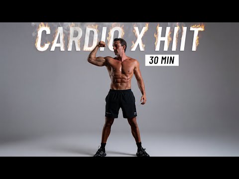 30 Min Fat Burning HIIT Workout - Full body Cardio, No Equipment, No Repeat