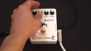 Video thumbnail for Joyo Classic Flanger JF-07 Pedal Review Demo by CheaperPedals.com