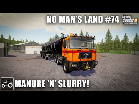 Selling Slurry, Planting corn and grass, No Man's Land #74 Farming Simulator 19 Timelapse