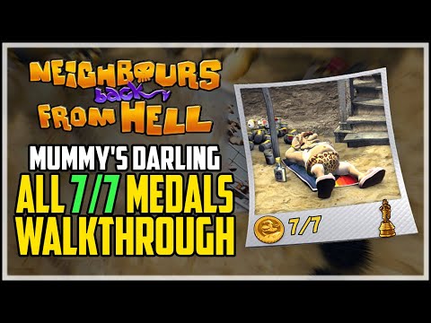 Neighbours Back From Hell - Mummy's Darling - All Medals 100% Walkthrough