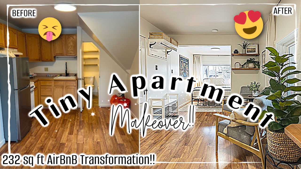 Small APARTMENT MAKEOVER 2024 :: Budget AirBnB Transformation