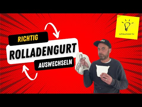 Das kann jeder! Rolladengurt / Gurtwickler austauschen!