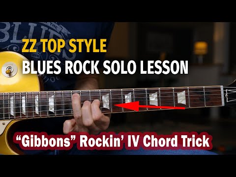 ZZ Top Style Blues Rock Solo Lesson