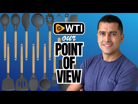 Silicone Cooking Utensils Kitchen Utensil Set - 446°F Heat Resistant Silicone Kitchen Utensils Set - WTI product video review