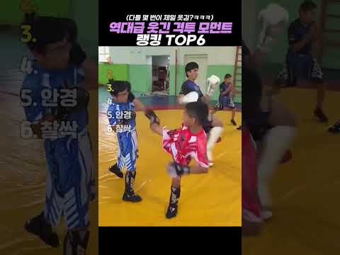 역대급 웃긴 격투 모먼트 랭킹 TOP6 #랭킹 #쇼츠 #웃긴영상
