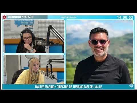 Walter Marino, en AM590-Dtor Turismo Tafí del Valle, Tucumán. Pueblo turístico de ONU turismo.