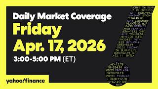 LIVE: Stocks surge as Iran says Strait of Hormuz 'completely open' | Apr. 17, 2026
