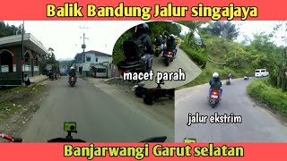 Download lagu BALIK BANDUNG JALUR SINGAJAYA - BANJARWANGI GARUT SELATAN l Motovlog Indonesia mp3