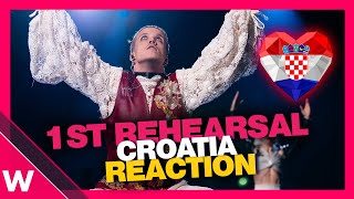 🇭🇷 Croatia First Rehearsal (REACTION) Baby Lasagna Rim Tim Tagi Dim @ Eurovision 2024