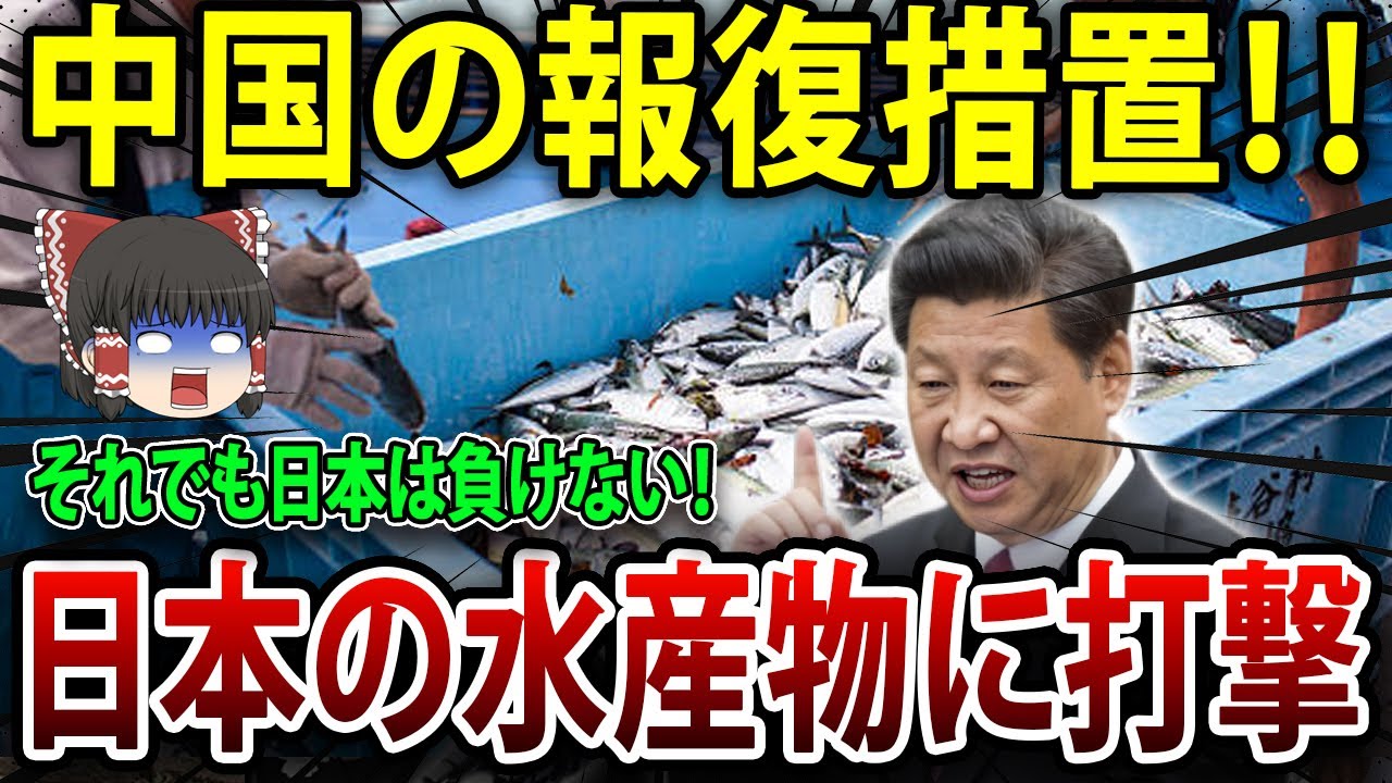 【海外の反応】C国が処理水放出に報復！日本産水産物、全面輸入禁止に！【ゆっくり解説】