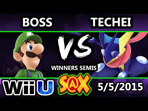 S@X - MVG | Boss (Luigi) Vs. Techei (Greninja) SSB4 Winners Semis - Smash Wii U - Smash 4