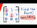 How to Find the Rank of a Matrix (with echelon form) | Linear Algebra