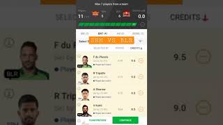 SRH VS BLR DREAM 11 TEAM PREDICTION TODAY MATCH | SRH VS BLR DREAM 11 8 MAY #cricket #dream11 #ipl