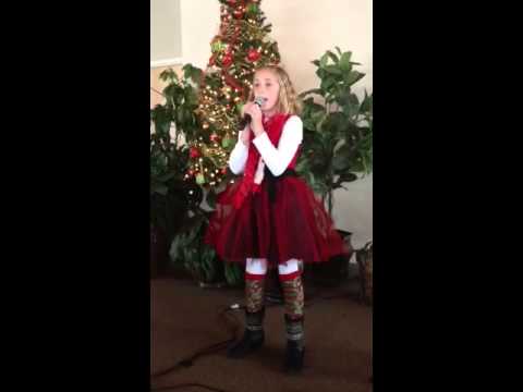 Savannah singing Santa Clause Lane
