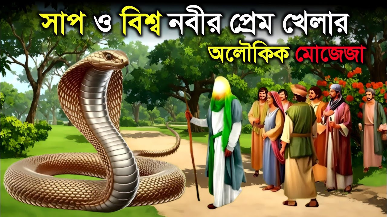 সাপ ও দয়াল নবীর অলৌকিক মোজেজা || নবী রাসূলদের জীবন কাহিনী || ইসলামিক কাহিনী