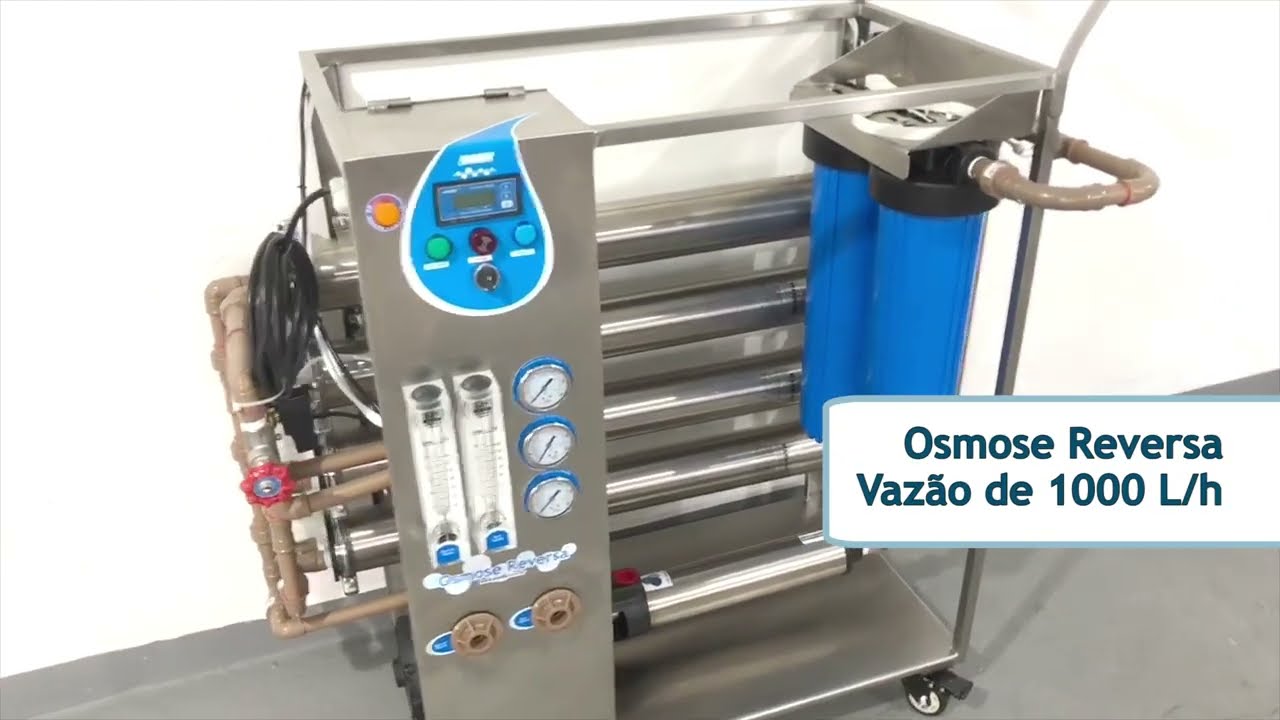 Osmose Reversa em Inox 1000 Litros por Hora (PORE) FABRICANTE