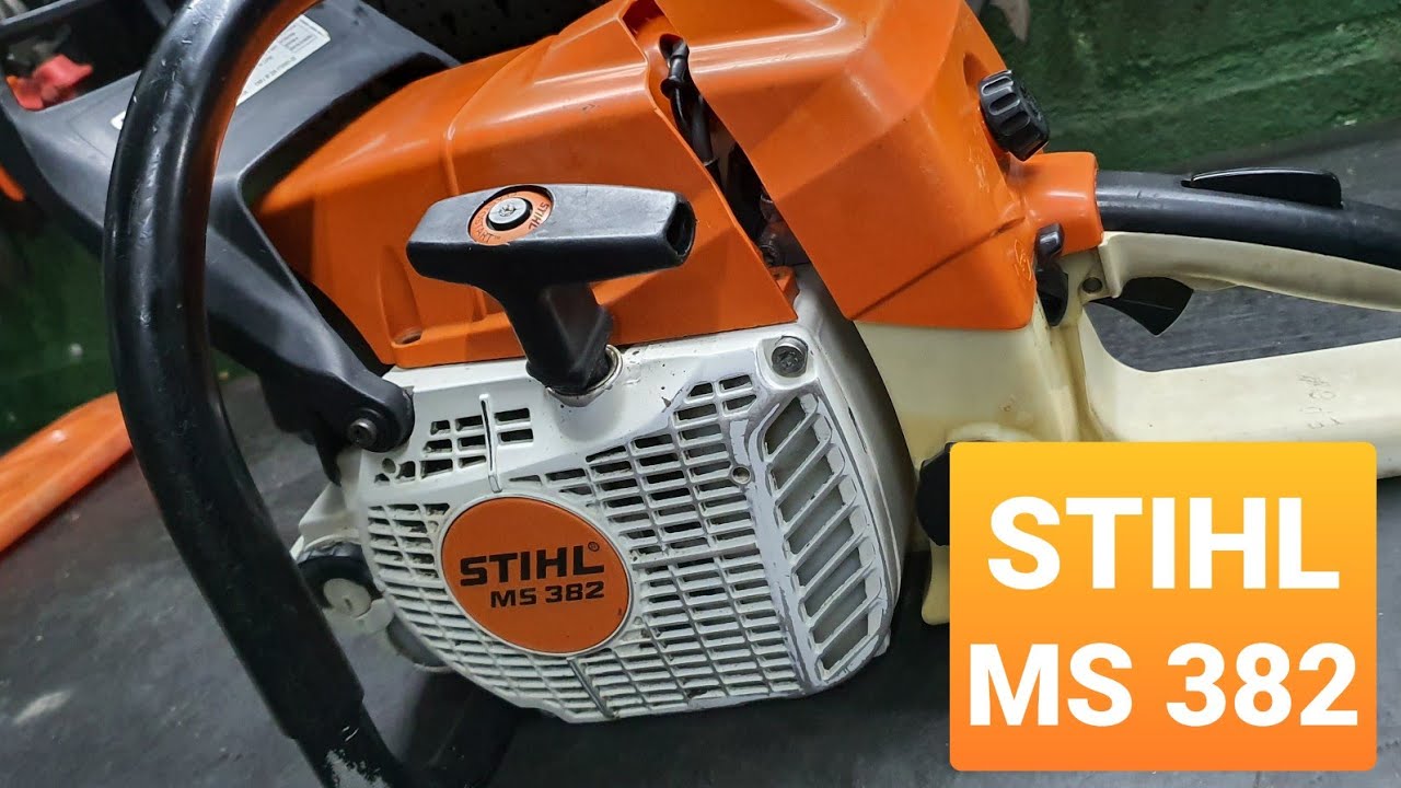 Como ligar uma Motosserra STIHL MS 382.