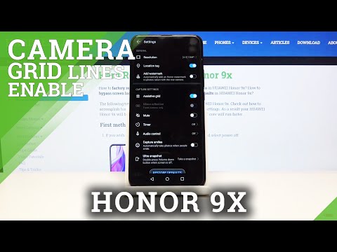 How to Switch Off Camera Gridlines in Honor 9x - Show Help Lines