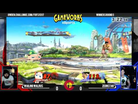 Wailing Walrus (Jigglypuff) Vs. Little Mac (ZeonStar) - WR3