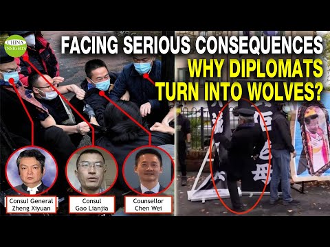 'Wolf-Warriors' become growing jokes/One protester was dragged into Chinese consulate and ...