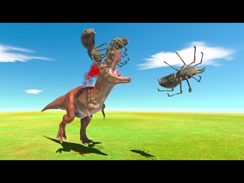 NEW! SABERTOOTH SPIDER vs All Dinosaurs | Animal Revolt Battle Simulator