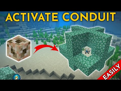 How to Activate Conduit in Minecraft - EASY TUTORIAL