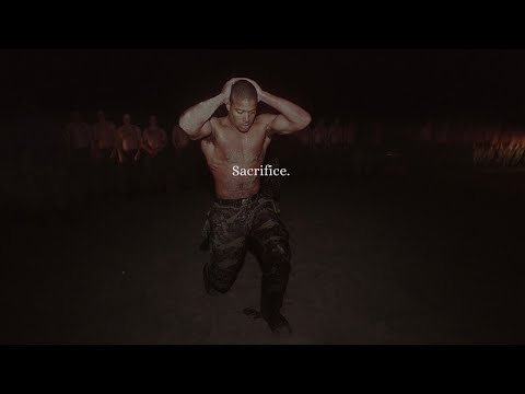 Sacrifice for greatness.