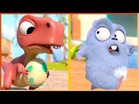 Jurassic Bear | Grizzy & the Lemmings | 30' Compilation | 🐻🐹 Cartoon for Kids