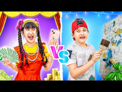 Rich Sister Vs Poor Brother! My Parents Got Divorced | Baby Doll And Mike
